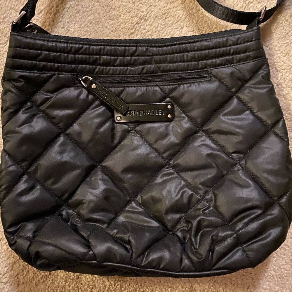 Vera Bradley black crossbody shoulder bag